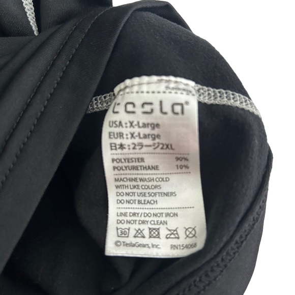 NEW Tesla Black Long Sleeve Mock Turtleneck Performance Shirt XL - Picture 5 of 5